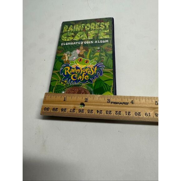 Rare Rainforest Cafe Pressed Penny/Quarter Green First Edition No Coins - Picture 6 of 6